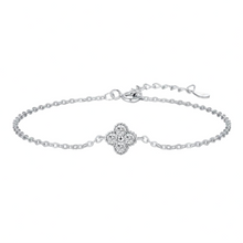 Carregar imagem no visualizador da galeria, Pulseira de Trevo Cravejado
